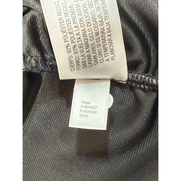 A New Day Ruched Velvet Top Womens Small Black Short Sleeve Boat Neck Gothic - Picture 7 of 10